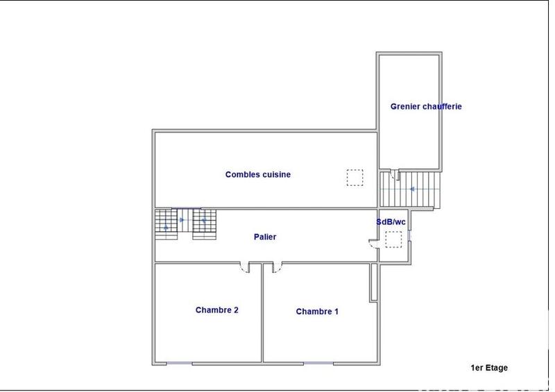 Maison de village - 90 m² - 4 pièces