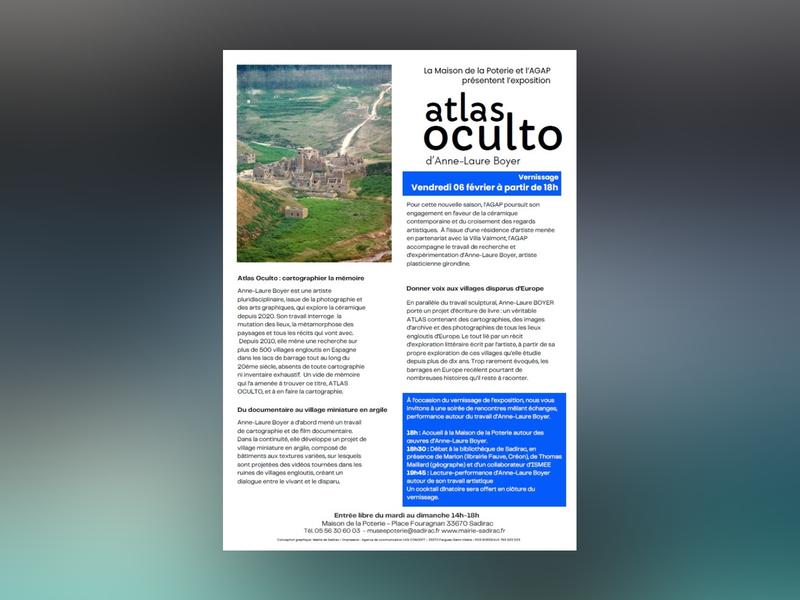 « Atlas Oculto » – Exposition d'Anne-Laure Boyer