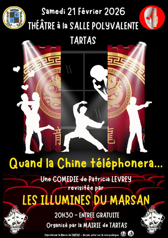 Soirée théâtre : Quand la Chine téléphonera...