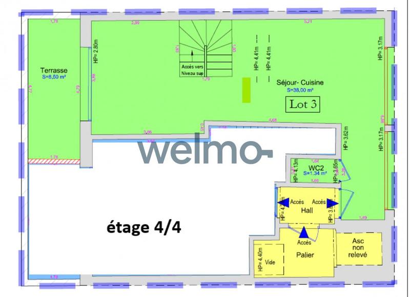 Appartement - 100 m² - 5 pièces
