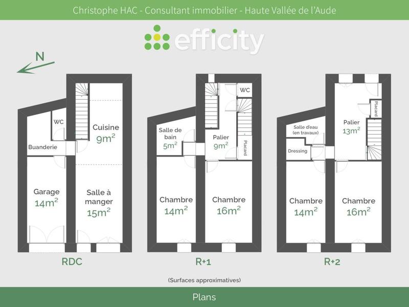 Maison de village - 122 m² - 6 pièces