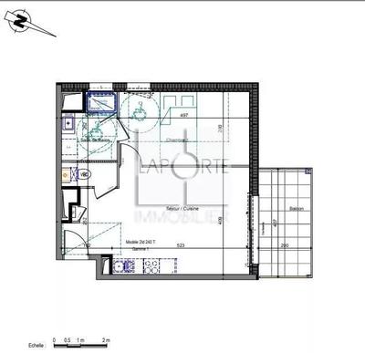 Appartement - 45 m² - 2 pièces