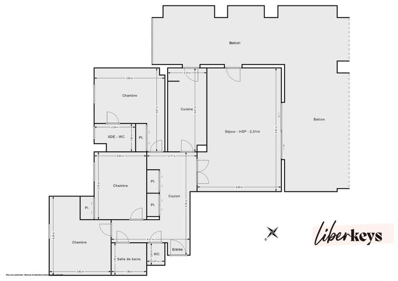 Appartement - 96 m² - 4 pièces