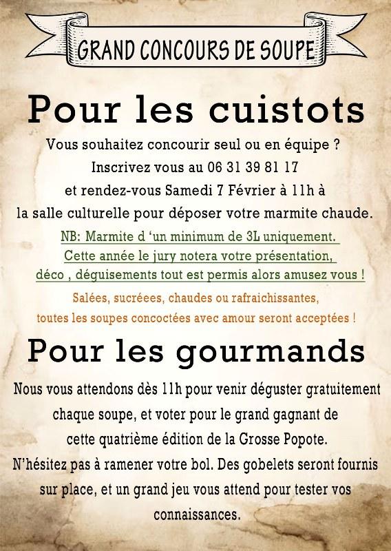 Grand concours de soupe: la grosse popote