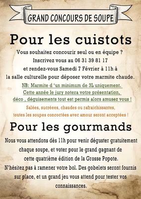 Grand concours de soupe: la grosse popote