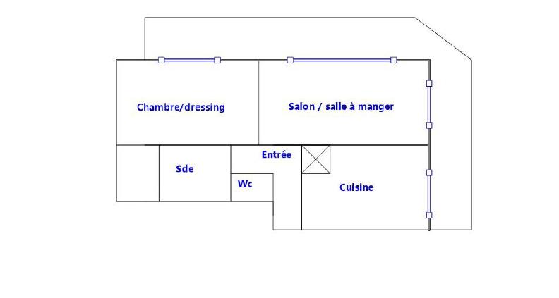 Appartement - 49 m² - 2 pièces