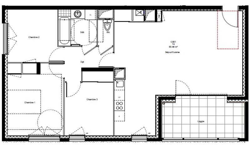 Appartement - 83 m² - 4 pièces