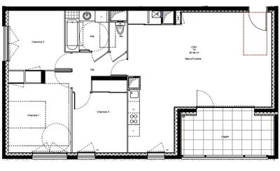 Appartement - 83 m² - 4 pièces