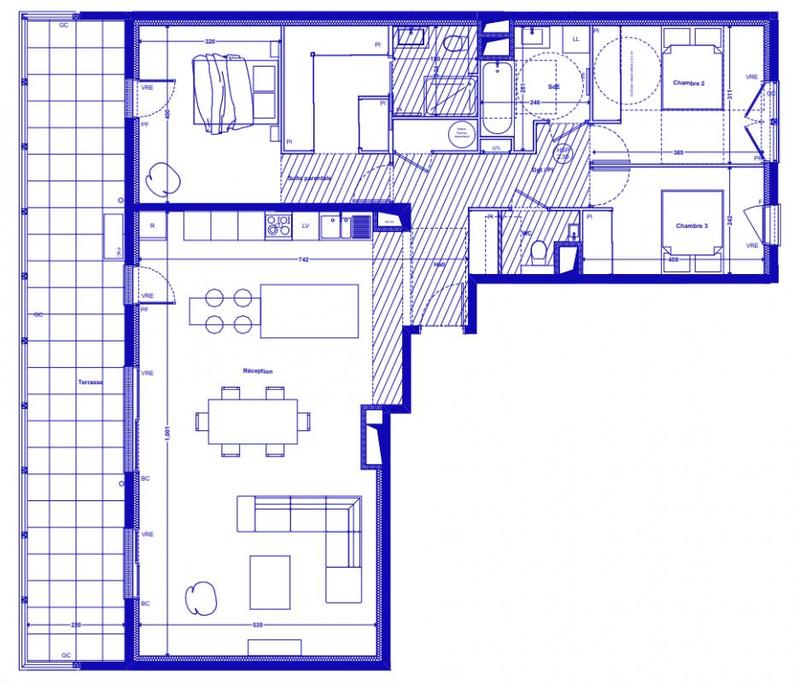 Appartement - 122 m² - 4 pièces
