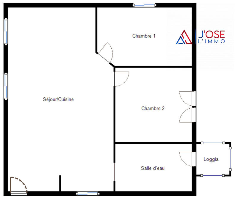 Appartement - 57 m² - 3 pièces