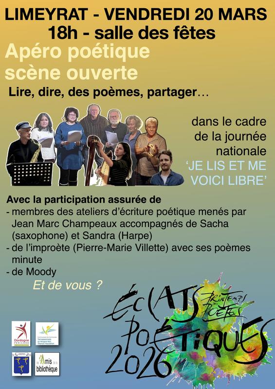 Apéro Poétique  Scène Ouverte