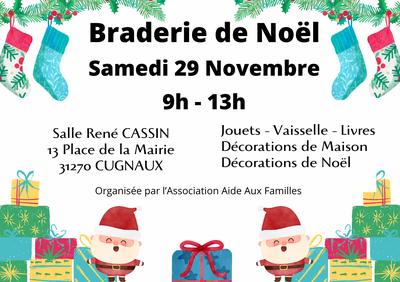 Braderie de noël de l'association aide aux familles