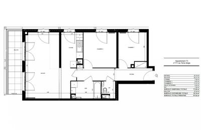 Appartement - 71 m² - 3 pièces