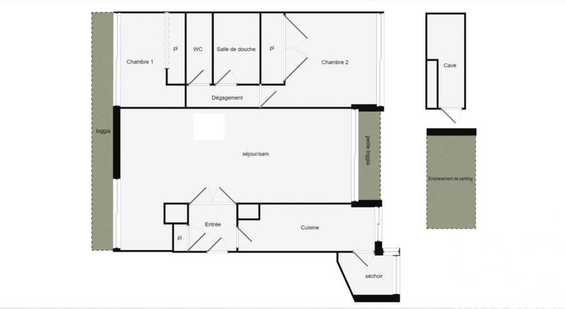 Appartement - 82 m² - 4 pièces