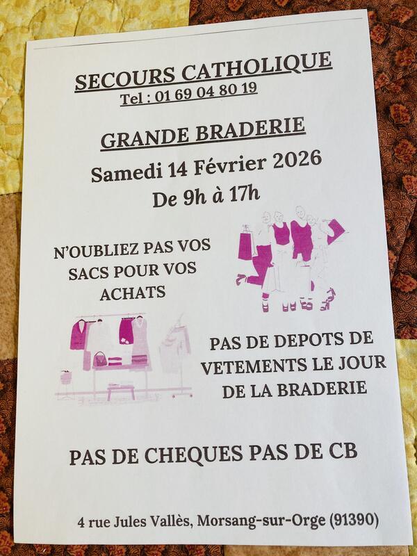 Braderie du secours catholique