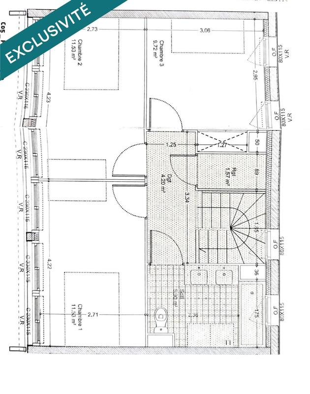 Maison - 90 m² - 4 pièces