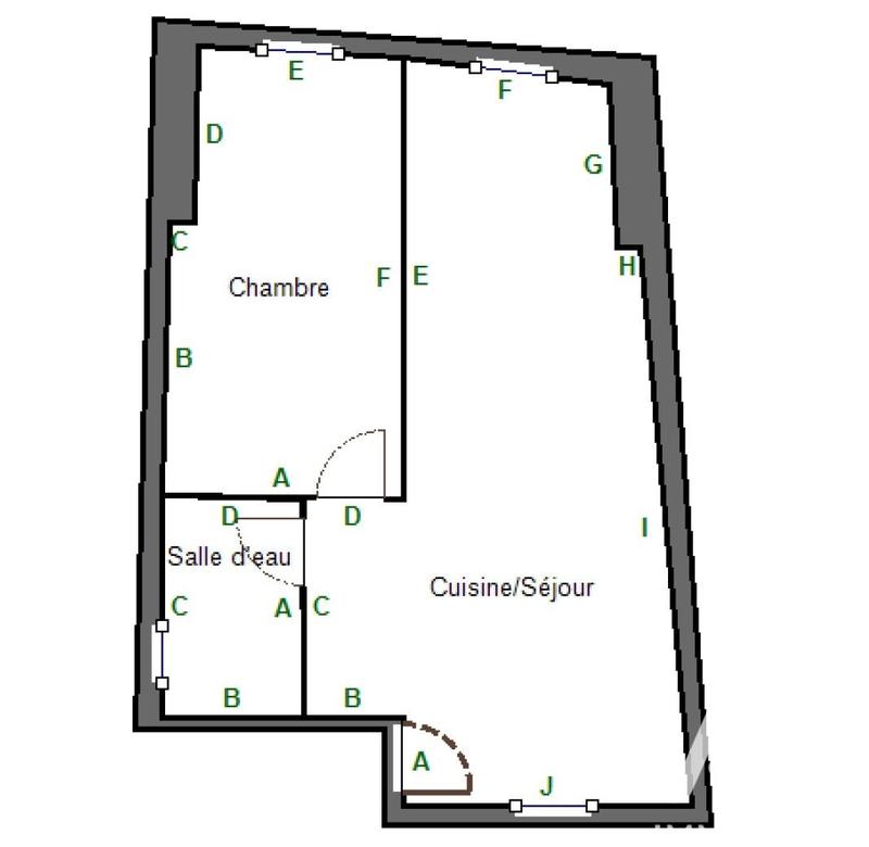 Appartement - 37 m² - 2 pièces