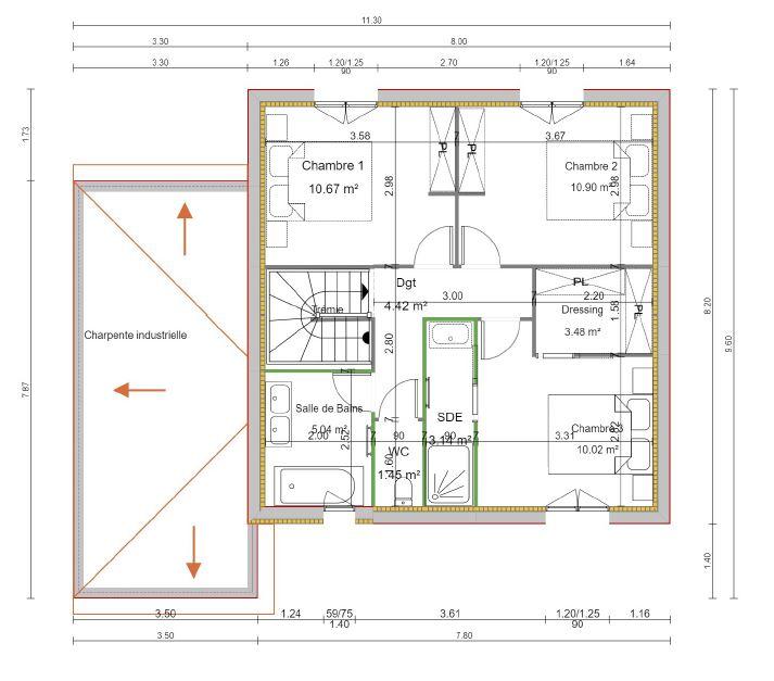Maison - 100 m² - 4 pièces