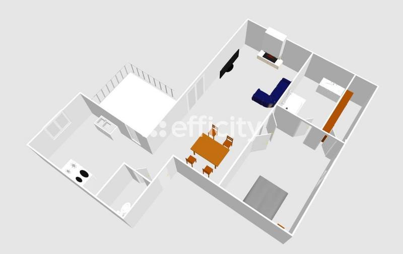 Appartement - 45 m² - 2 pièces