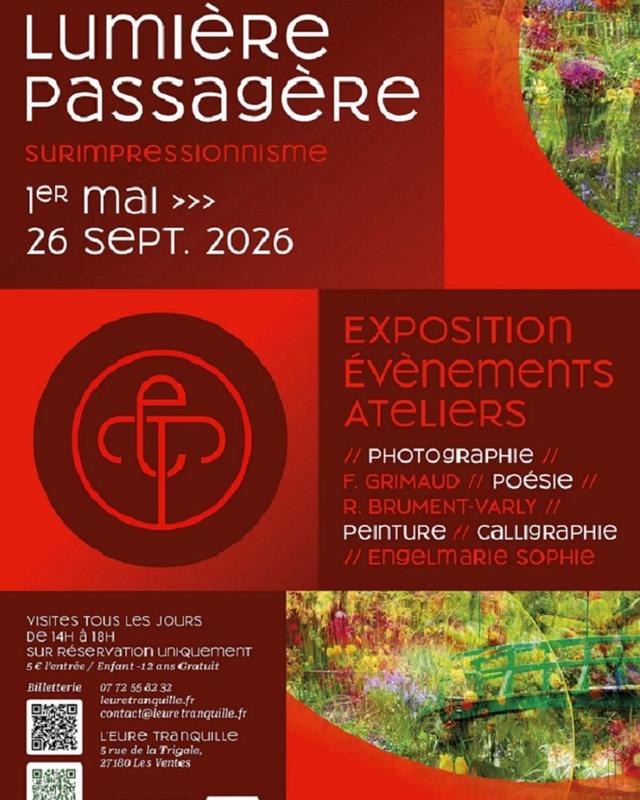 Jardin l'Eure tranquille : Inauguration de l'Expo lumière passagère