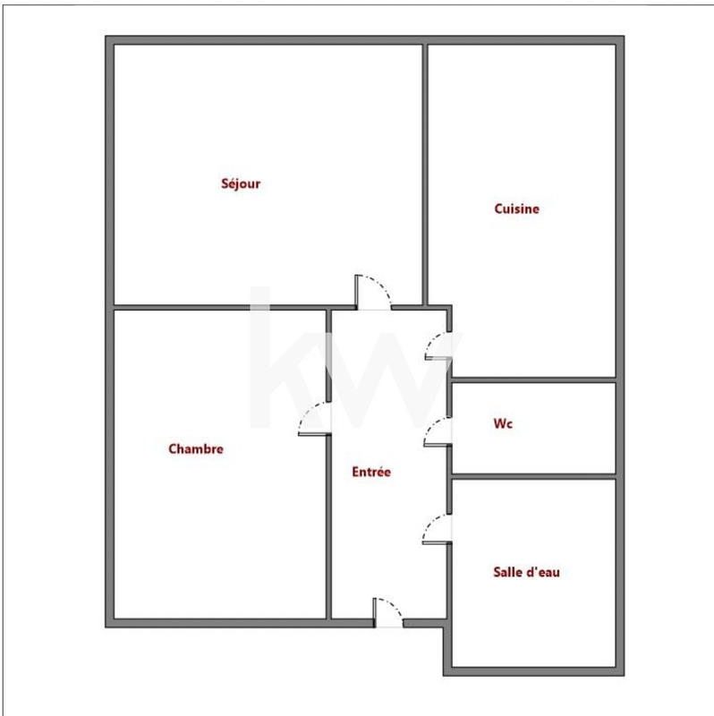 Appartement - 52 m² - 2 pièces