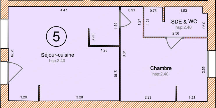Appartement - 29 m² - 3 pièces