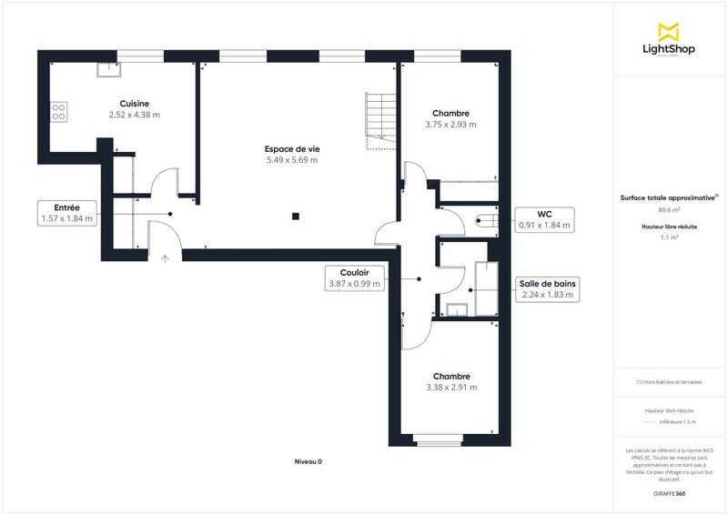 Appartement - 140 m² - 5 pièces