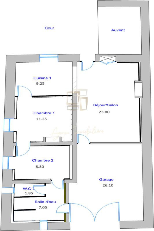 Maison en pierre - 138 m² - 2 pièces