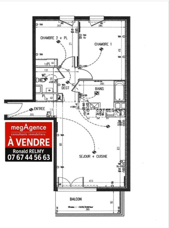 Appartement - 66 m² - 3 pièces
