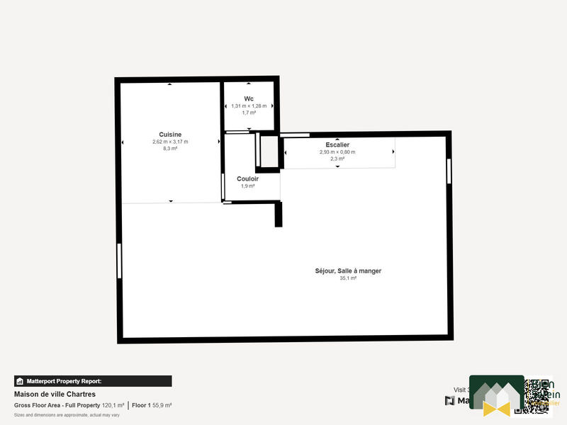 Maison - 92 m² - 5 pièces