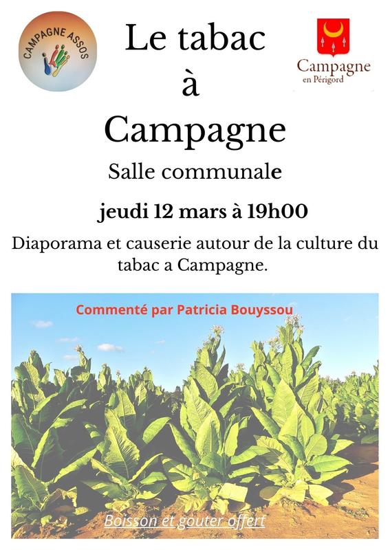 Causerie - le tabac à Campagne