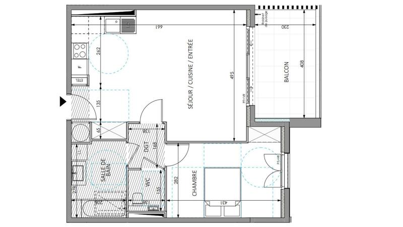 Appartement - 54 m² - 2 pièces