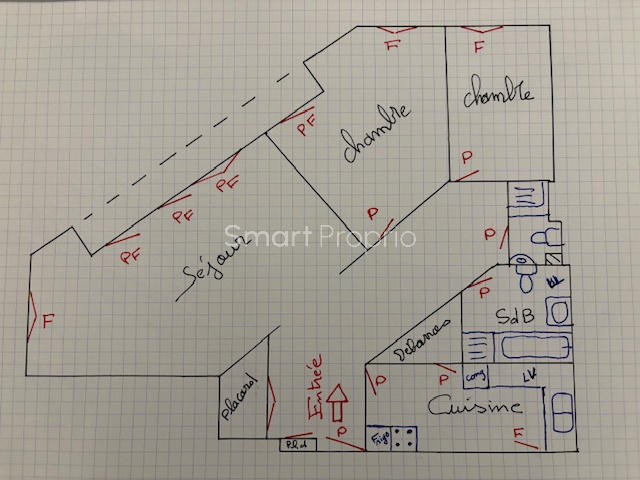 Appartement - 80 m² - 3 pièces
