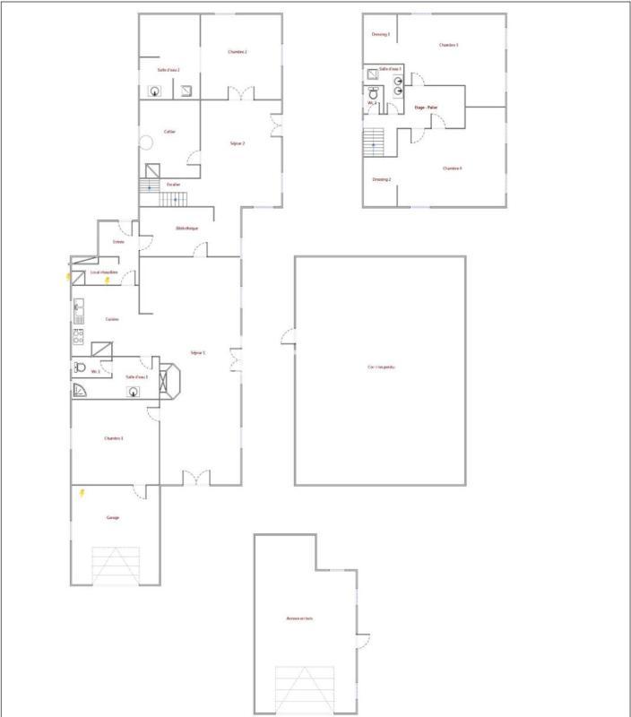 Maison de bois - 225 m² - 7 pièces