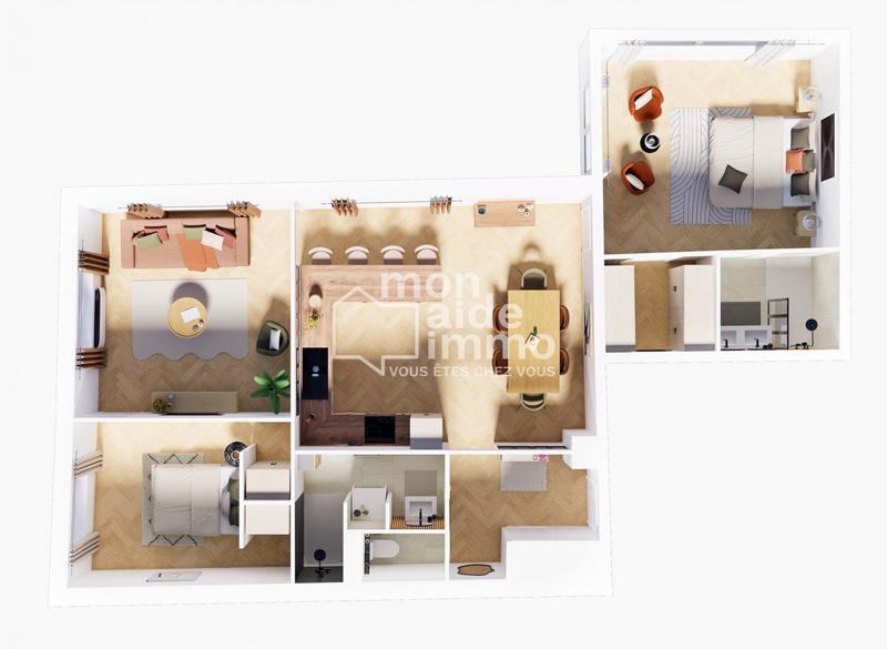 Appartement - 85 m² - 3 pièces