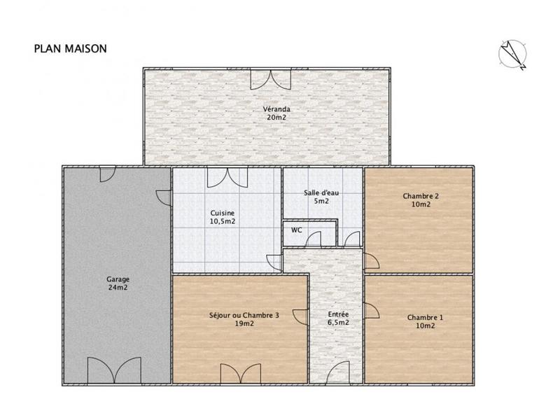 Pavillon - 82 m² - 5 pièces