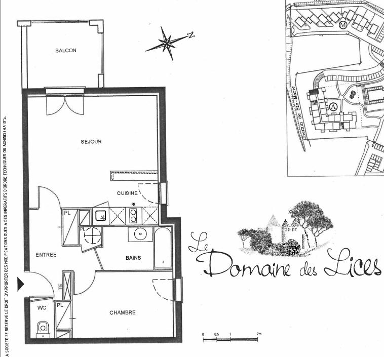 Appartement - 42 m² - 2 pièces