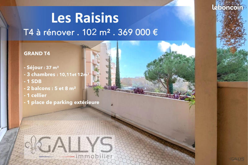 Appartement - 102 m² - 5 pièces