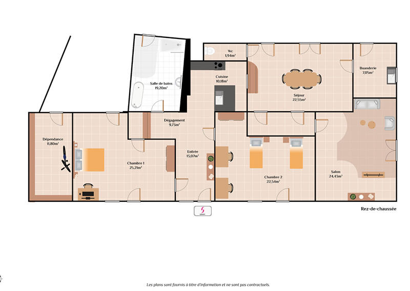 Maison - 155 m² - 5 pièces