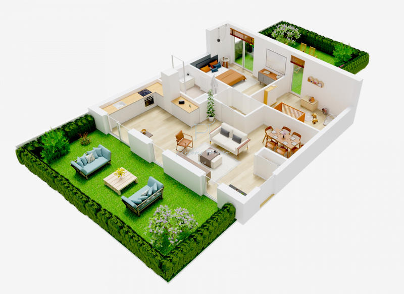 Appartement - 69 m² - 3 pièces