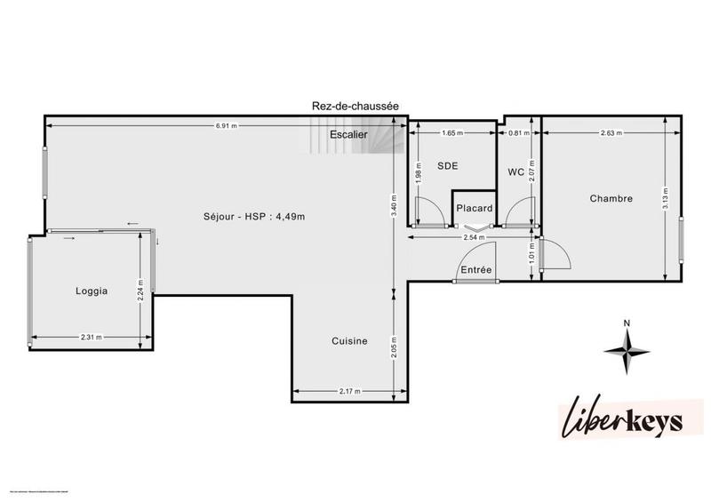 Duplex - 55 m² - 4 pièces