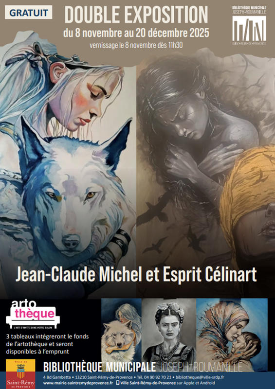 Double exposition à la Bibliothèque de Saint-Rémy-de-Provence