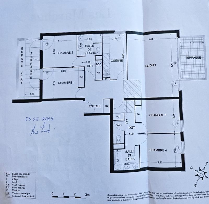 Appartement - 103 m² - 5 pièces