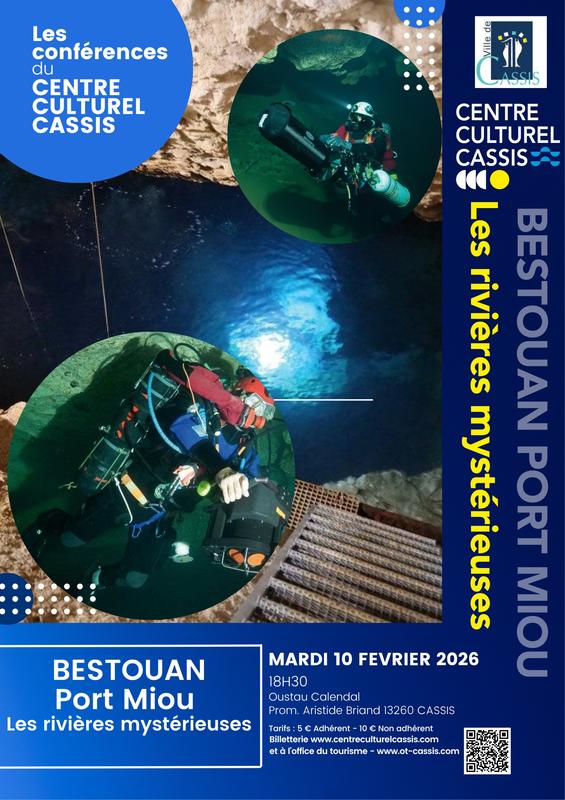 Les conférences du Centre Culturel Cassis - Bestouan Port-Miou : les rivières mystérieuses