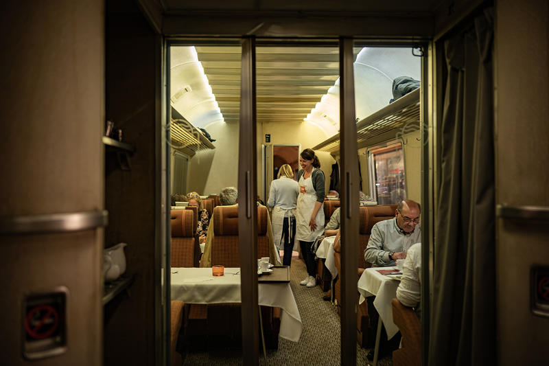 Déjeuner insolite à la Cité du Train