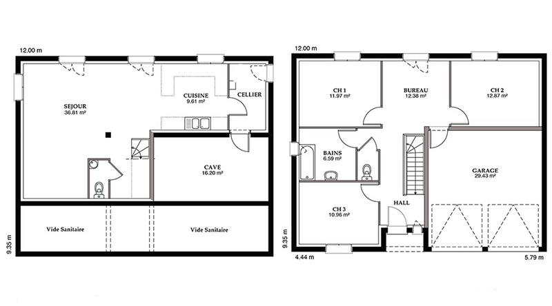 Maison - 110 m² - 5 pièces
