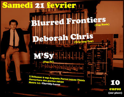 Concert à l"Athanor :  Blurred Frontiers + DeborahChris + m"Sy