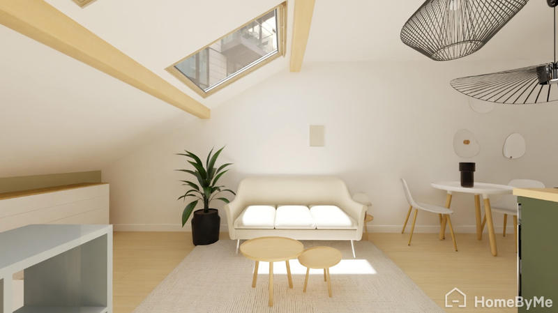 Appartement ancien - 21 m² - 1 pièce