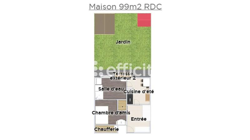 Maison - 99 m² - 5 pièces