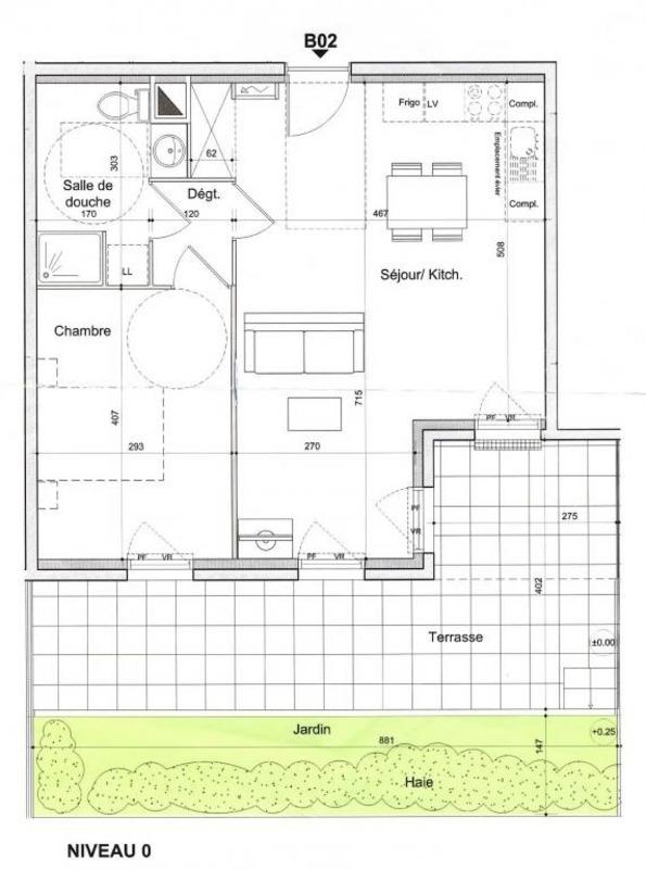 Appartement - 49 m² - 2 pièces